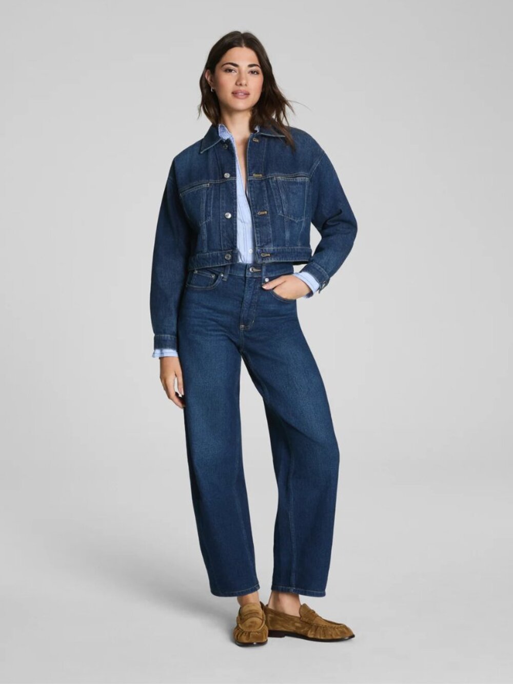 SPANXshape™ Authentic 360 Barrel Leg Jeans | Adriatic Blue